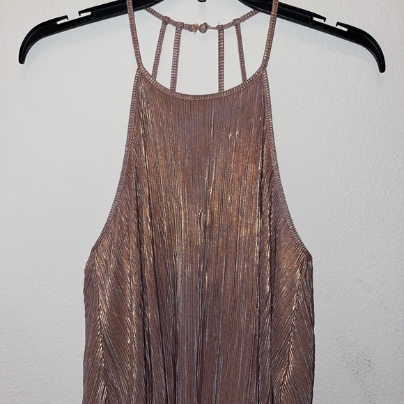 Strappy & Shiny Pink Night Out Tank - Picture 2 of 5